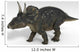 Triceratops Dinosaur White Wall Decal Design 3