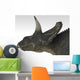 Triceratops Dinosaur White Wall Decal Design 2