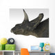 Triceratops Dinosaur White Wall Decal Design 2