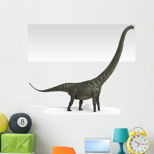 Mamenchisaurus Dinosaur White Wall Decal