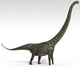 Mamenchisaurus Dinosaur White Wall Decal