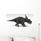 Achelousaurus Dinosaur White Wall Decal Design 2