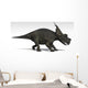 Achelousaurus Dinosaur White Wall Decal Design 2