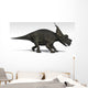 Achelousaurus Dinosaur White Wall Decal Design 2