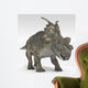Achelousaurus Dinosaur White Wall Decal Design 1