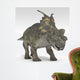 Achelousaurus Dinosaur White Wall Decal Design 1