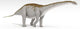 Apatosaurus Dinosaur White Wall Decal Design 3