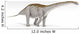 Apatosaurus Dinosaur White Wall Decal Design 3