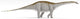 Apatosaurus Dinosaur White Wall Decal Design 1