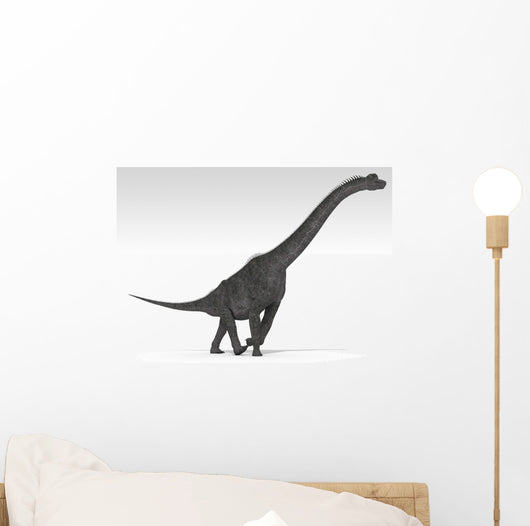 Brachiosaurus Dinosaur White Wall Decal Design 5