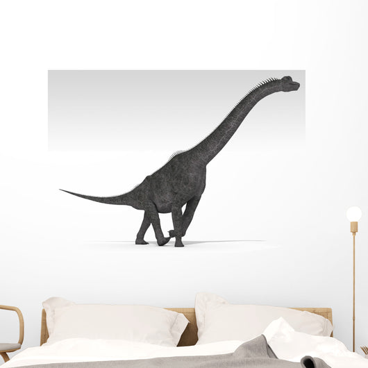 Brachiosaurus Dinosaur White Wall Decal Design 5