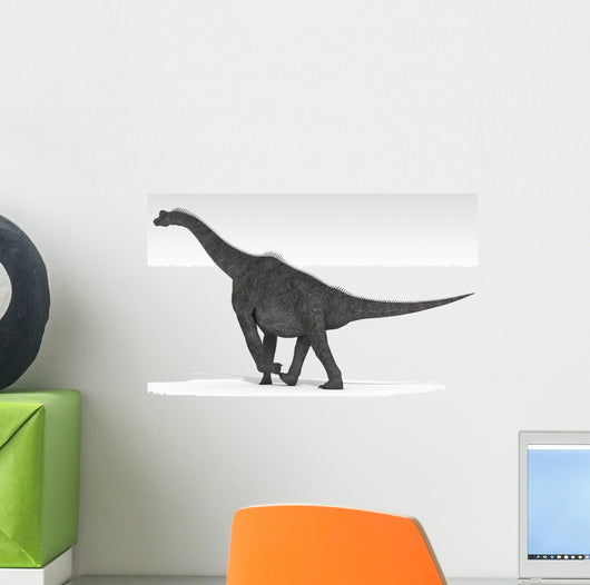 Brachiosaurus Dinosaur White Wall Decal Design 4