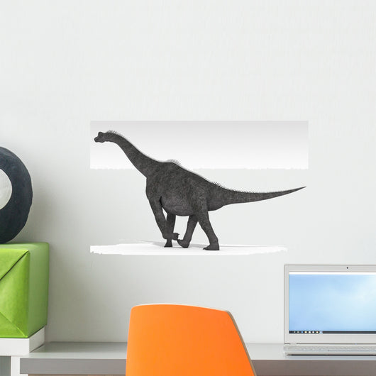 Brachiosaurus Dinosaur White Wall Decal Design 4