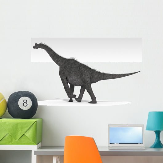 Brachiosaurus Dinosaur White Wall Decal Design 4