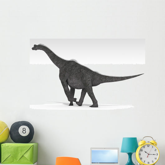 Brachiosaurus Dinosaur White Wall Decal Design 4
