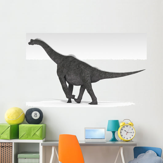 Brachiosaurus Dinosaur White Wall Decal Design 4