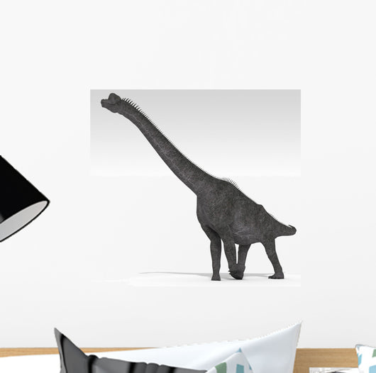 Brachiosaurus Dinosaur White Wall Decal Design 3