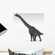 Brachiosaurus Dinosaur White Wall Decal Design 3