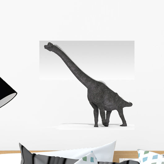 Brachiosaurus Dinosaur White Wall Decal Design 3