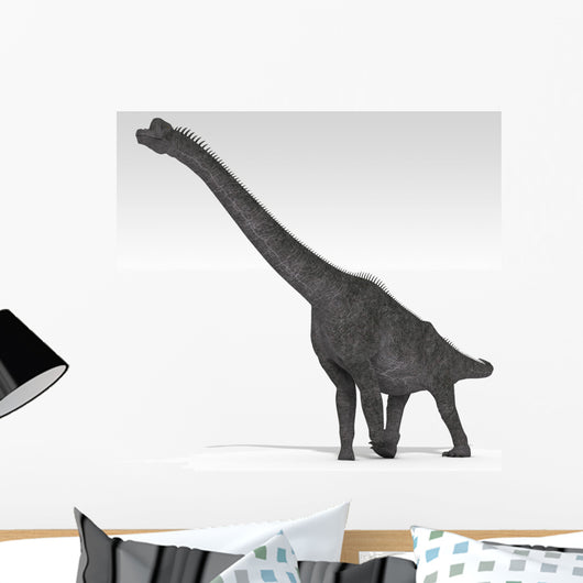 Brachiosaurus Dinosaur White Wall Decal Design 3
