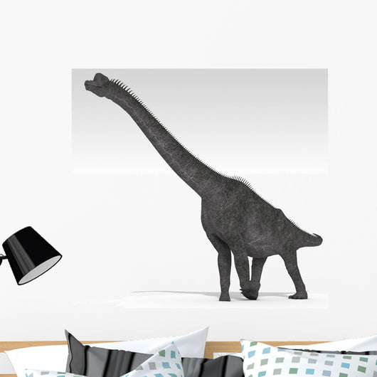Brachiosaurus Dinosaur White Wall Decal Design 3