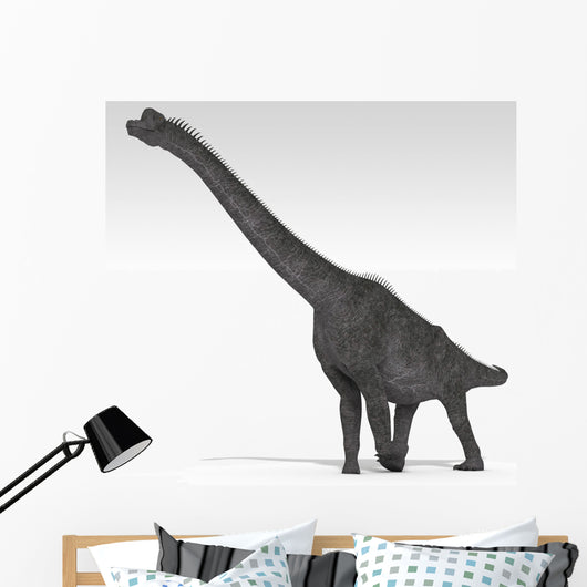 Brachiosaurus Dinosaur White Wall Decal Design 3