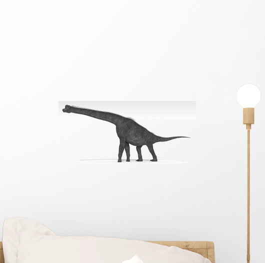 Brachiosaurus Dinosaur White Wall Decal Design 2