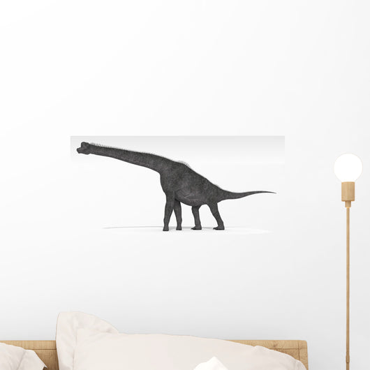 Brachiosaurus Dinosaur White Wall Decal Design 2