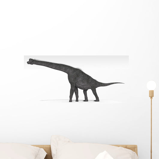 Brachiosaurus Dinosaur White Wall Decal Design 2