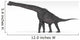 Brachiosaurus Dinosaur White Wall Decal Design 2