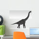 Brachiosaurus Dinosaur White Wall Decal Design 1