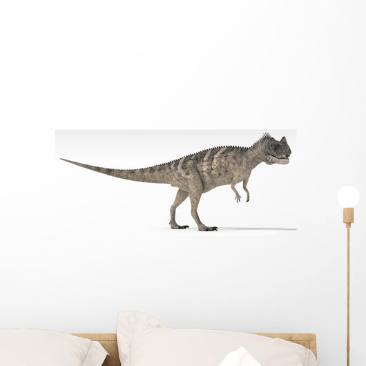 Ceratosaurus Dinosaur White Wall Decal Design 4