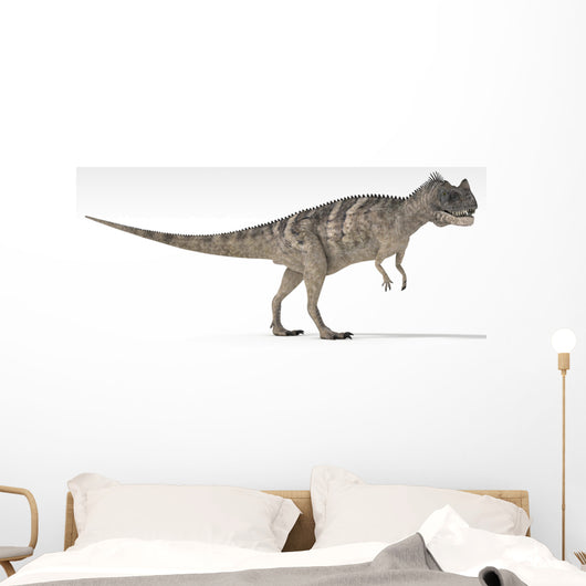 Ceratosaurus Dinosaur White Wall Decal Design 4