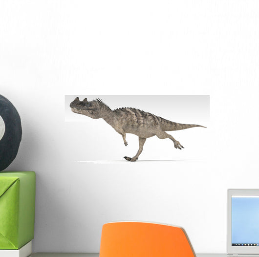 Ceratosaurus Dinosaur White Wall Decal Design 1