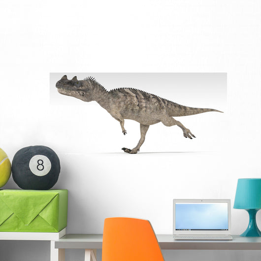 Ceratosaurus Dinosaur White Wall Decal Design 1