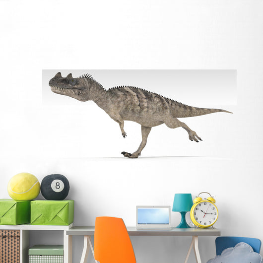 Ceratosaurus Dinosaur White Wall Decal Design 1