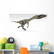 Coelophysis Dinosaur White Wall Decal Design 4