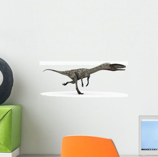 Coelophysis Dinosaur White Wall Decal Design 1