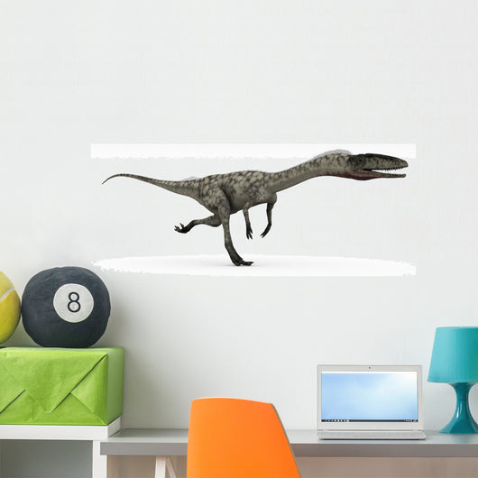 Coelophysis Dinosaur White Wall Decal Design 1