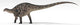 Dicraeosaurus Dinosaur White Wall Decal Design 1
