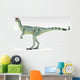 Dilophosaurus Dinosaur White Wall Decal Design 2