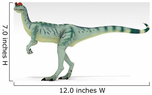 Dilophosaurus Dinosaur White Wall Decal Design 2