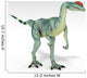 Dilophosaurus Dinosaur White Wall Decal Design 1