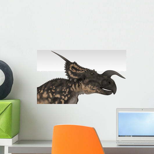 Einiosaurus Dinosaur White Wall Decal Design 5