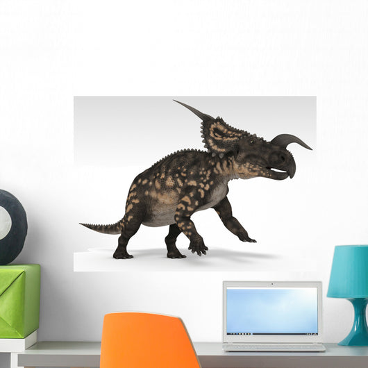 Einiosaurus Dinosaur White Wall Decal Design 1