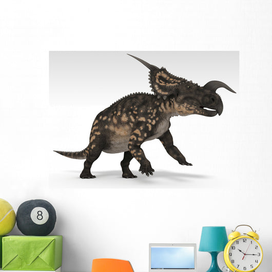 Einiosaurus Dinosaur White Wall Decal Design 1