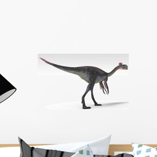 Gigantoraptor Dinosaur White Wall Decal Design 7