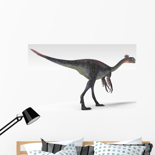 Gigantoraptor Dinosaur White Wall Decal Design 7