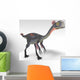 Gigantoraptor Dinosaur White Wall Decal Design 3