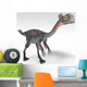 Gigantoraptor Dinosaur White Wall Decal Design 3